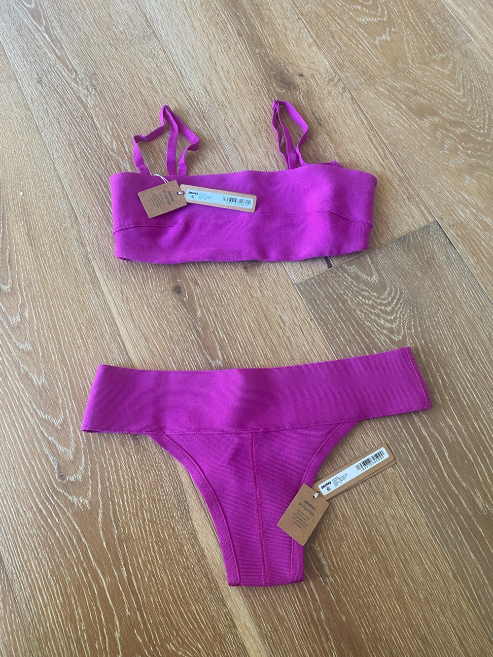 NWT SKIMS Knit Swim Bikini Set (XS & S)
